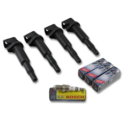 Bosch BMW N46 N42 N62 Ignition Coils & Spark Plugs Set -NGKSparkPlugs shop 12137551260FR7KPP332612 1